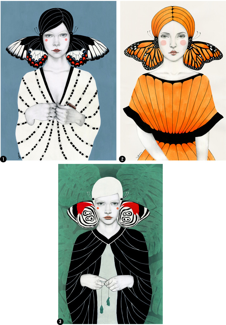 Sofia Bonati Butterfly Women Portraits