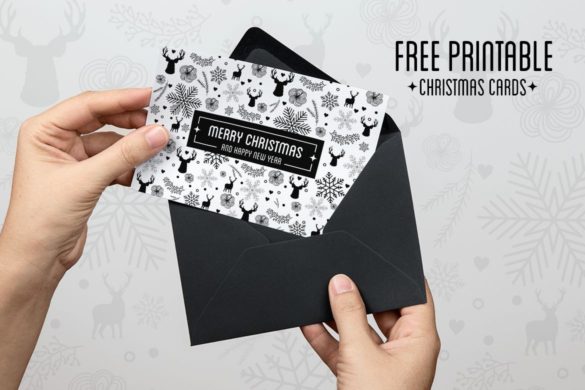 Christmas printable greeting card