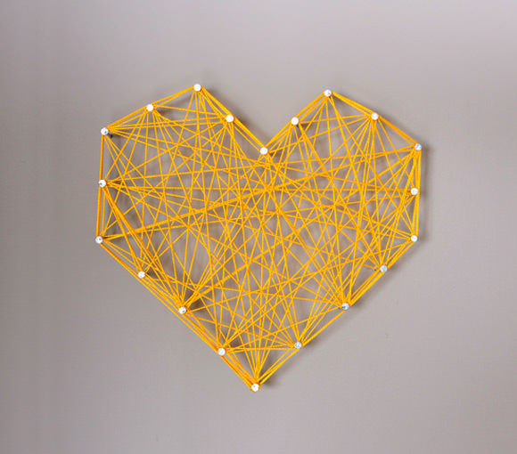 DIY Heart Wall Decor by handmadecharlotte