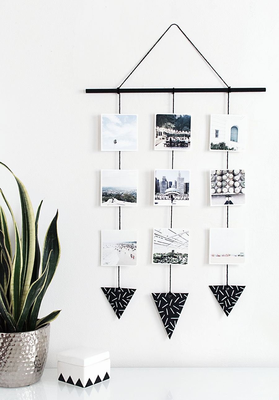 DIY Photo wall hanging by homeyohmy