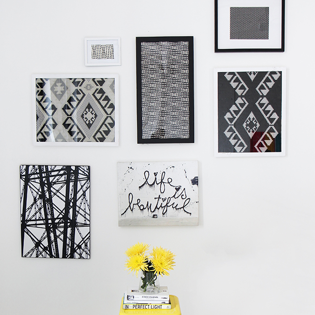 DIY fabric frames by thefabricofourlives