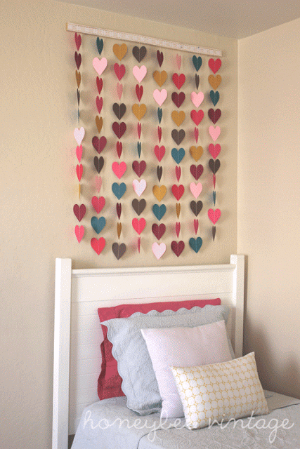 Paper Heart DIY Wall Art