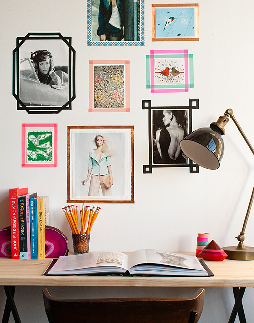 DIY WASHI TAPE PICTURE FRAMES