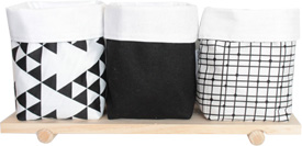 Black and white Mini Storage Pouch