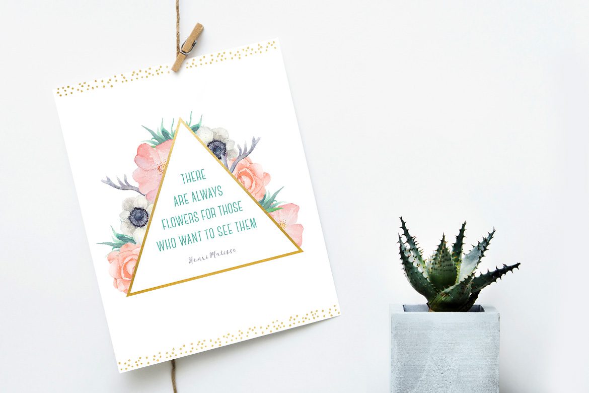 Free Inspirational quote printable