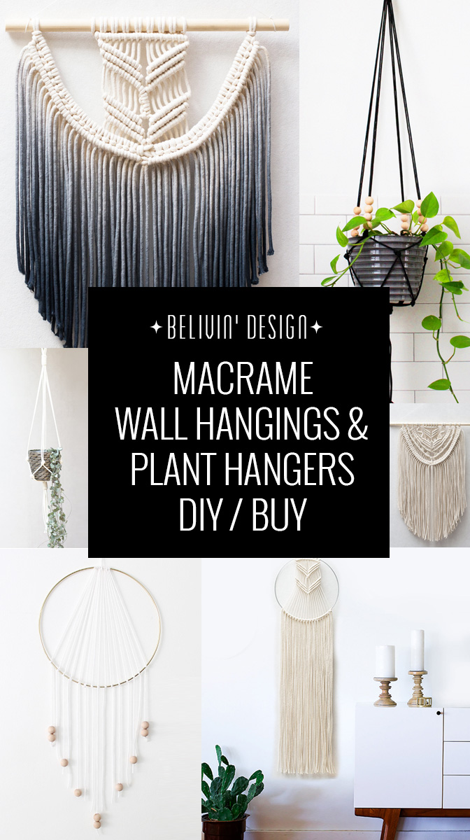 Macrame wall hangings