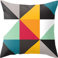 Triangles throw pillow