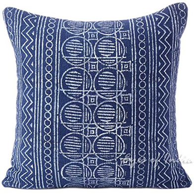 Indigo Blue Throw Pillow