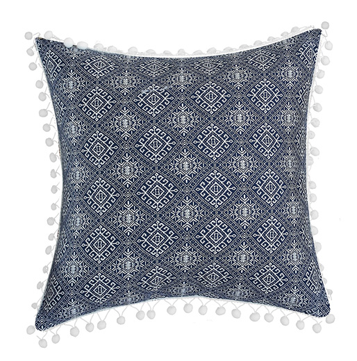 Blue decorative pillow