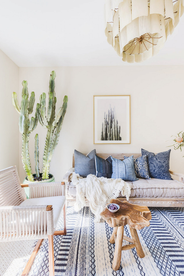 Simple Interior Boho Style for Small Space