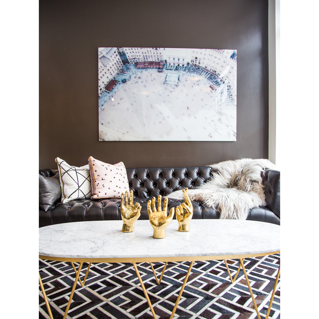 Gold Accent Coffee Table Decor Ideas BelivinDesign