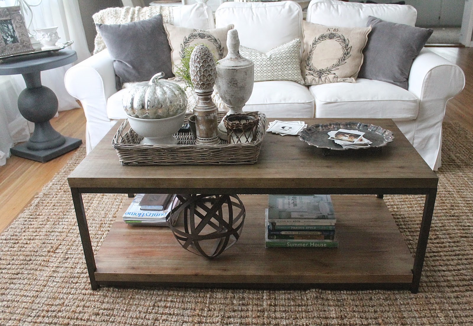 Rustic Coffee Table Decor With An Industrial Touch