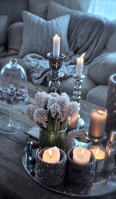 Romantic & Cozy Coffee Table Decor Ideas